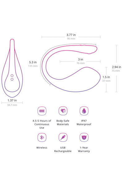 Lovense Lush 3 - Tālvadības vibrators 5