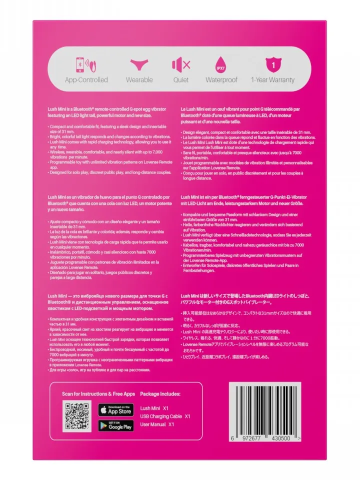 Lovense Lush Mini - Lietotnes kontrolēts vibrators 6 [full]