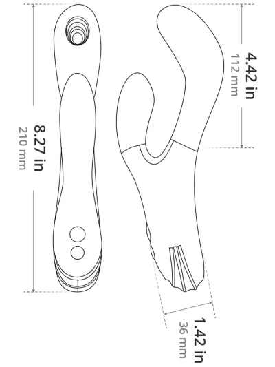 Lovense Osci 3 Heating Rabbit - Lietotņu kontrolēts trušu vibrators 4