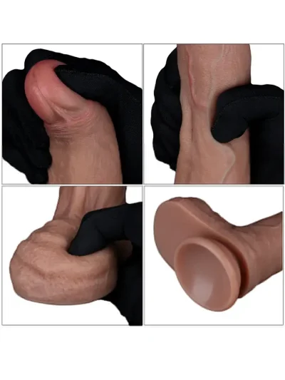 Lovetoy Dual Layered Silicone Cock 21,5 cm - Dzīvīgs dildo 3