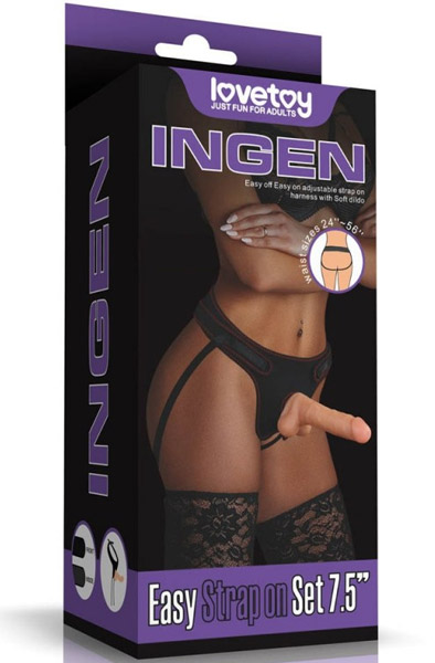 Lovetoy Easy Strapon Set 20 cm - Siksna ar siksnām 5