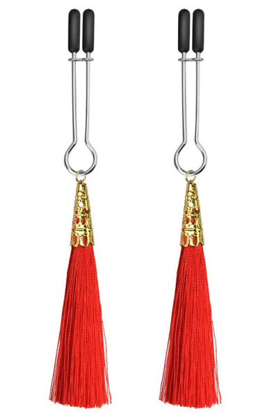 Lovetoy Glamor Tassel Nipple Clamp - Sprauslas skavas 1