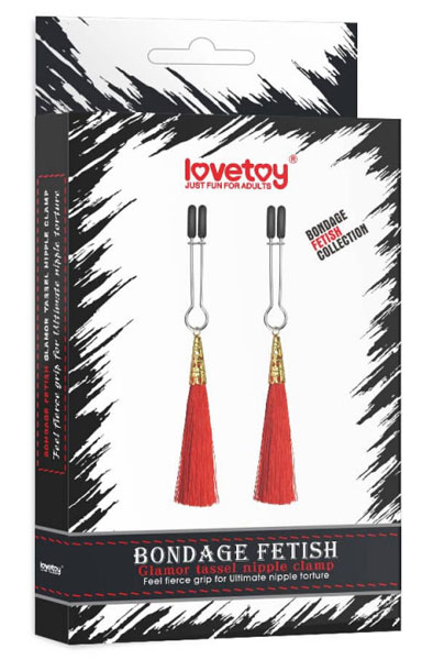 Lovetoy Glamor Tassel Nipple Clamp - Sprauslas skavas 2