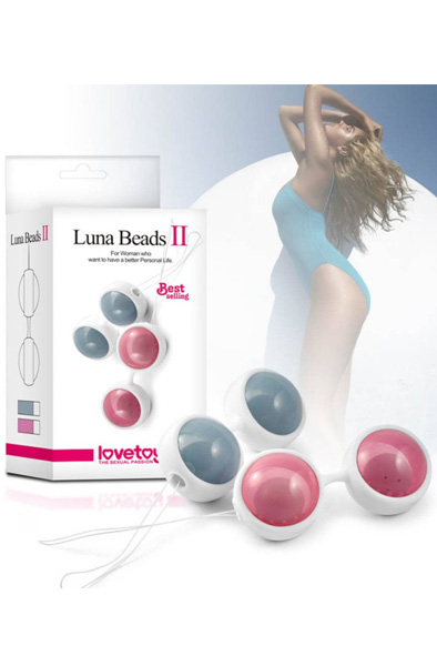 Lovetoy Luna Beads II Pink - Kegela bumbiņas 2