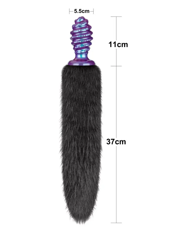 Lovetoy MystiTail Anal Plug With Tail 11 cm - Dzīvnieka astes anālais spraudnis 2 [full]