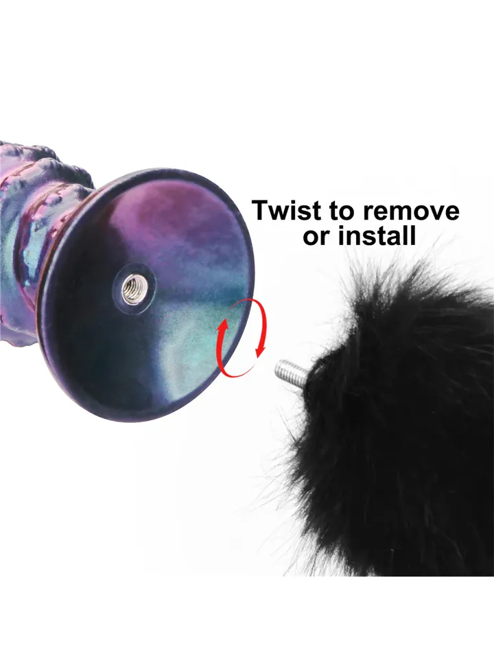 Lovetoy MystiTail Anal Plug With Tail 11 cm - Dzīvnieka astes anālais spraudnis 3 [full]