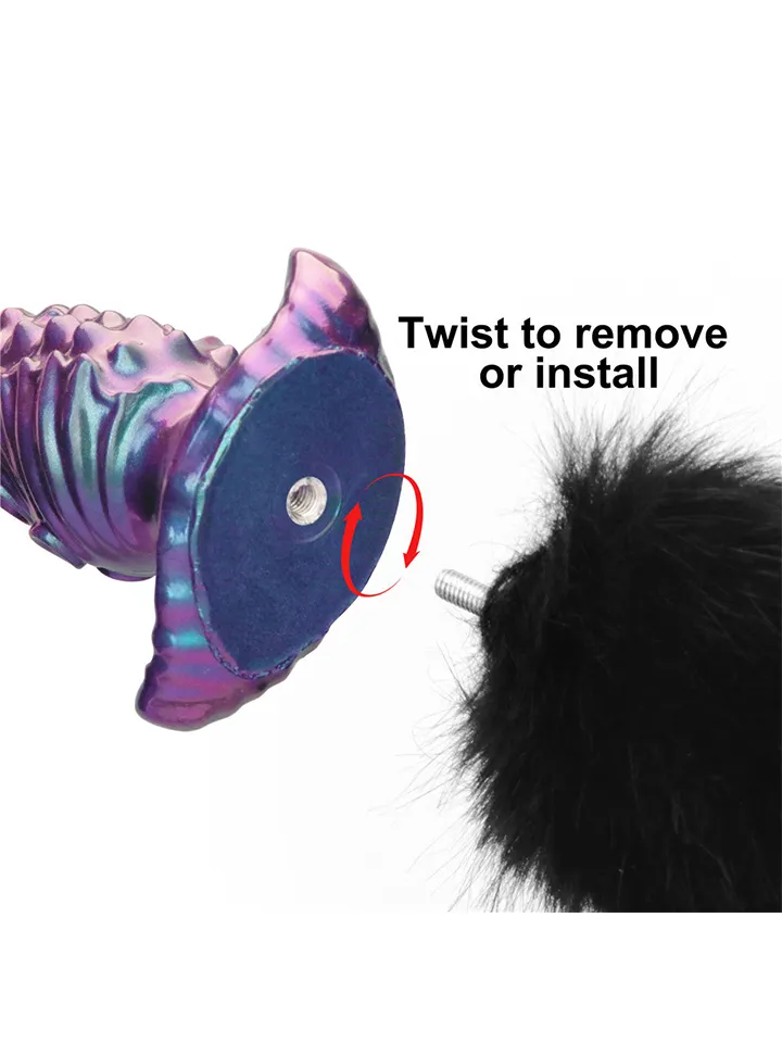 Lovetoy MystiTail Anal Plug With Tail 12 cm - Dzīvnieka astes anālais spraudnis 4 [full]