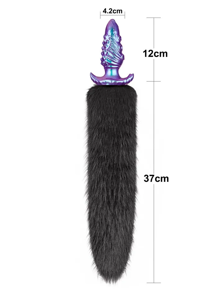 Lovetoy MystiTail Anal Plug With Tail 12 cm - Dzīvnieka astes anālais spraudnis 5 [full]