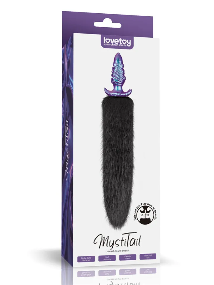 Lovetoy MystiTail Anal Plug With Tail 12 cm - Dzīvnieka astes anālais spraudnis 6 [full]