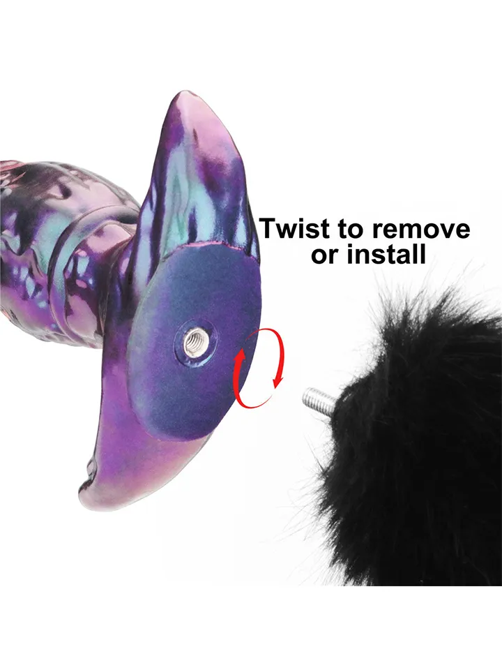 Lovetoy MystiTail Anal Plug With Tail 14 cm - Dzīvnieka astes anālais spraudnis 3 [full]
