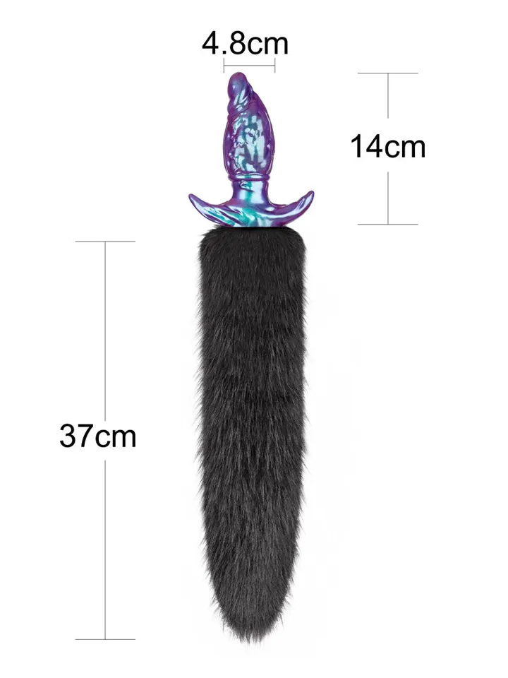 Lovetoy MystiTail Anal Plug With Tail 14 cm - Dzīvnieka astes anālais spraudnis 5 [full]