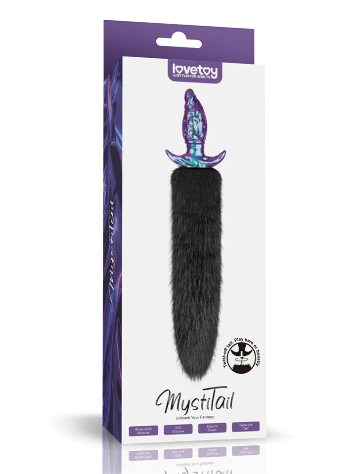 Lovetoy MystiTail Anal Plug With Tail 14 cm - Dzīvnieka astes anālais spraudnis 7 [full]