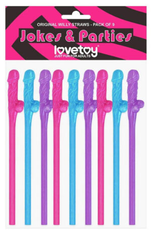 Lovetoy Original Willy Straws Multicolor - Snopp salmiņš 1