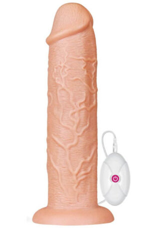 Lovetoy Realistic Long Vibrating Dildo 28 cm - XL dildo ar vibrāciju 1