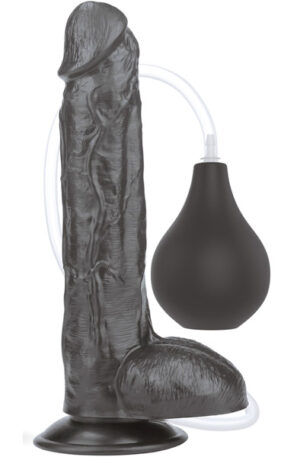 Lovetoy Squirt Extreme Dildo Black 25,5cm - Smidzināšanas dildo 1