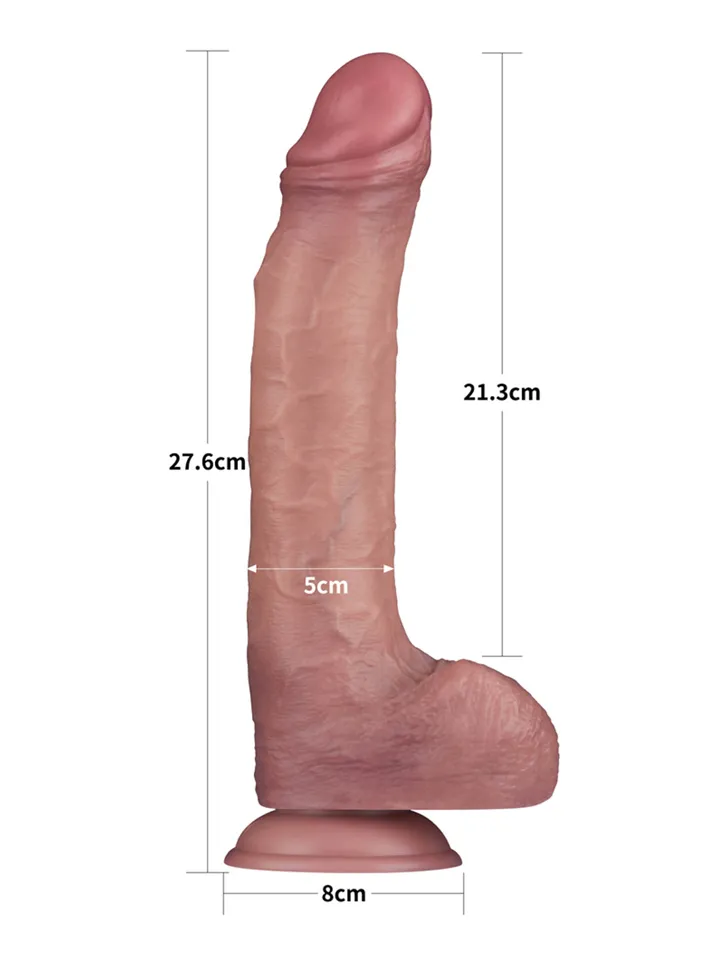 Lovetoy Vibrating Dual Density Dildo 27,6 cm - Vibrējošs dildo 2 [full]