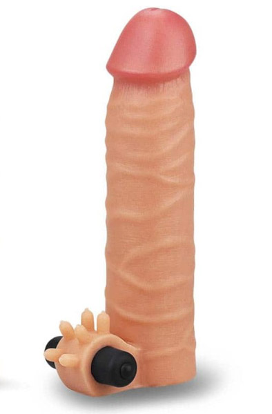 Lovetoy Vibrating Silicone Extender - Vibrējoša penisa piedurkne 1