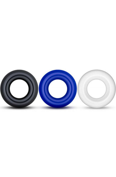 Lovetoy X-Basic Donut Rings 3-pack - Gaiļa gredzenu komplekts 2