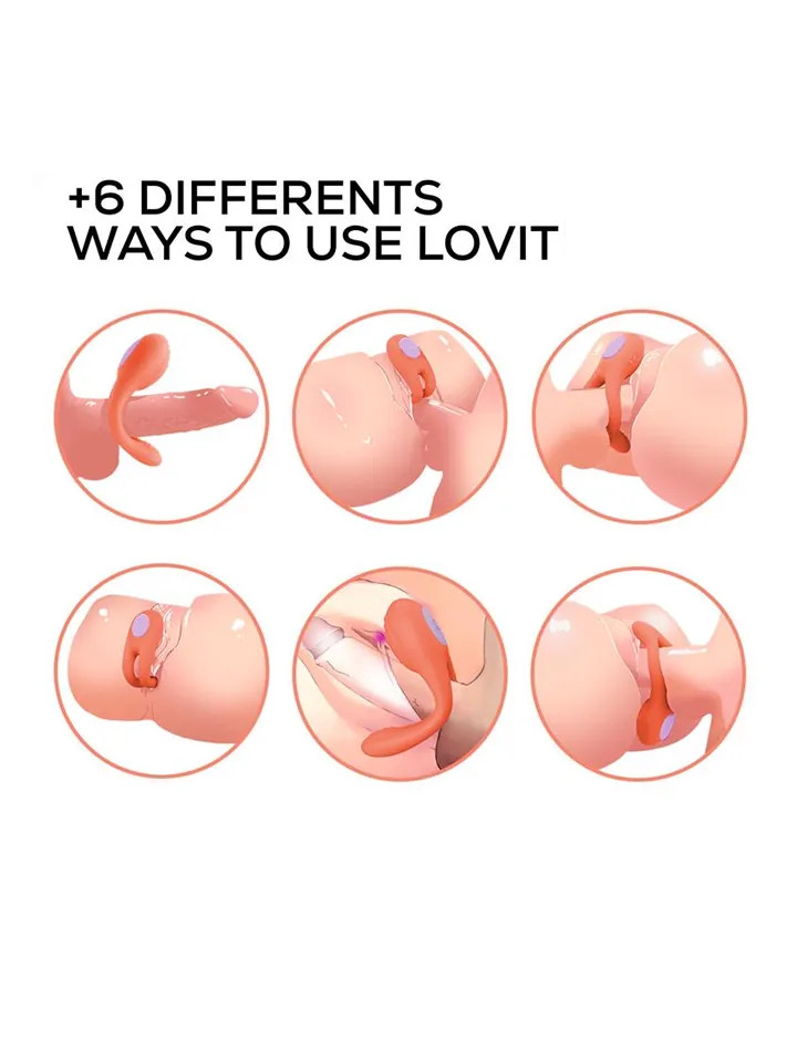 Lovit Vibrating Couple Toy Flexible With Remote - Pāru vibrators 2 [full]