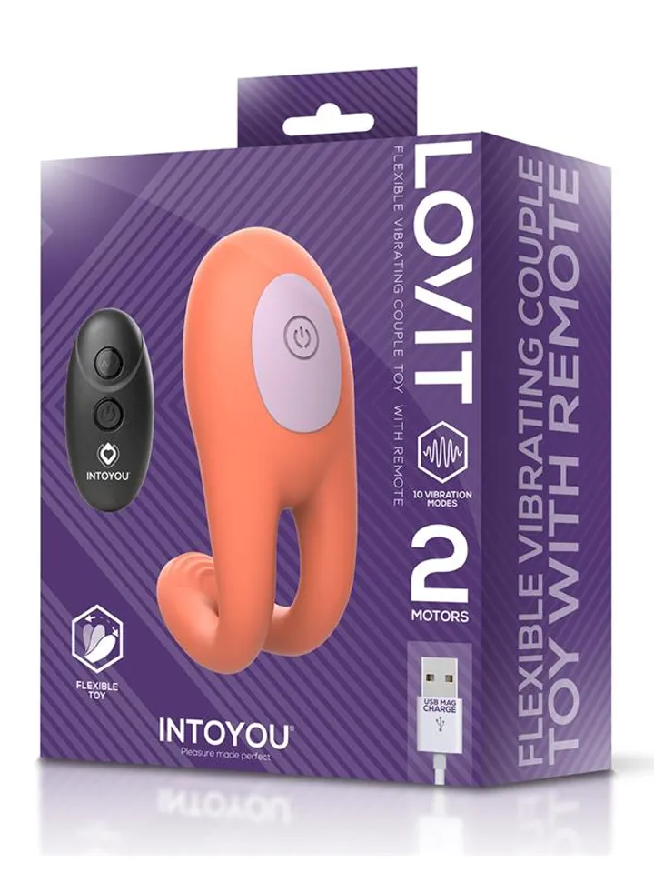 Lovit Vibrating Couple Toy Flexible With Remote - Pāru vibrators 4 [full]