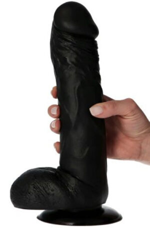 Lucio Dildo Black 28 cm - Dzīvīgs dildo 1