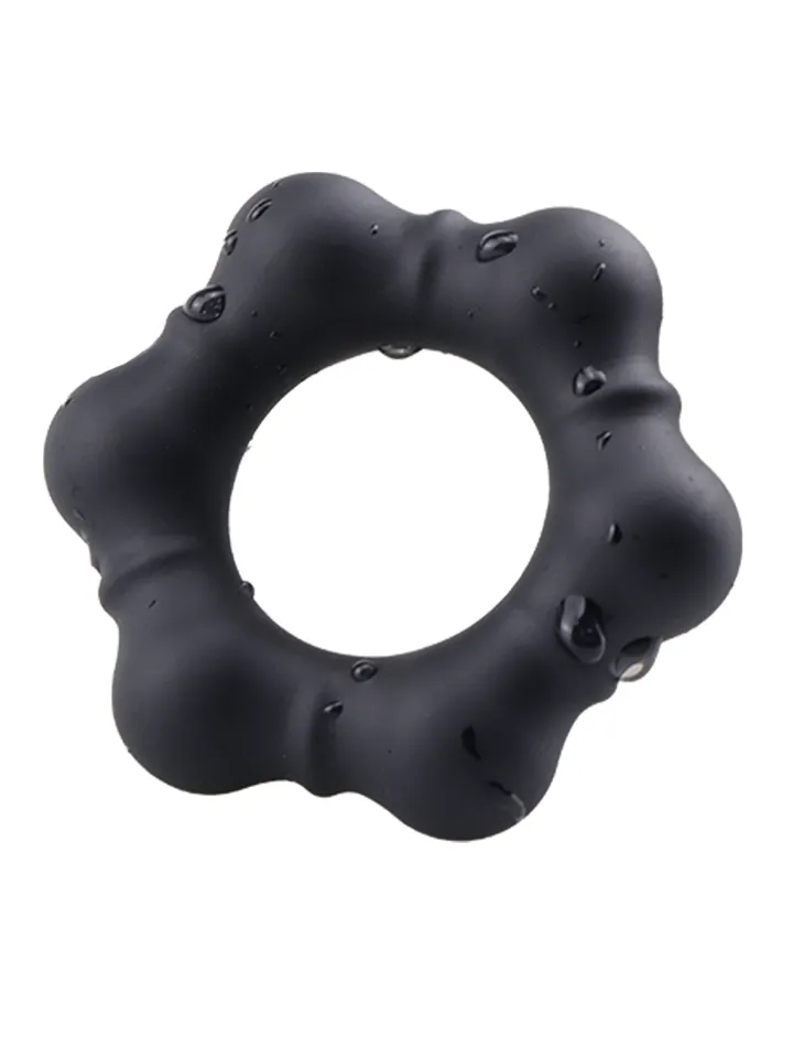 Luminous Silicone Cock Ring Black - Gaiļa gredzens 1 [full]