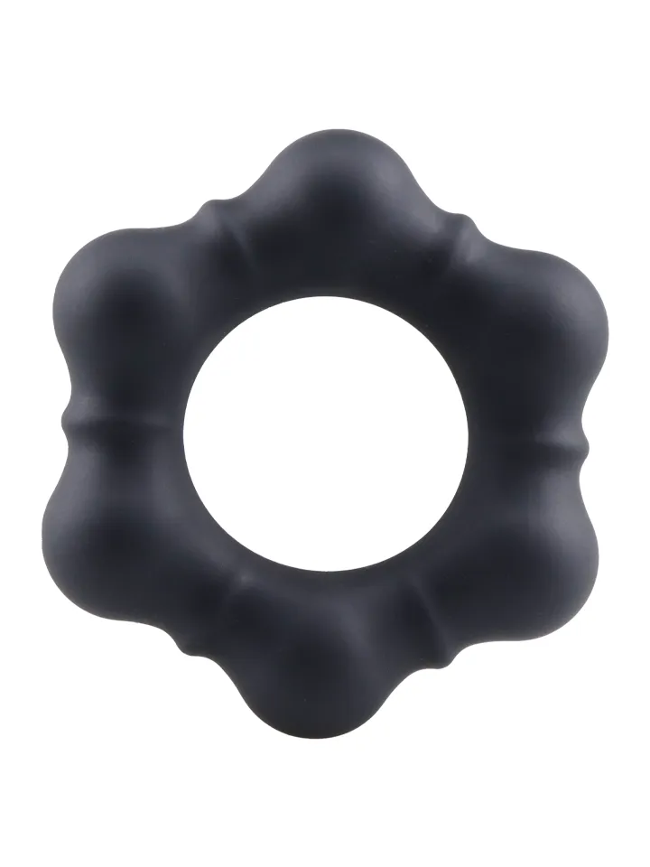 Luminous Silicone Cock Ring Black - Gaiļa gredzens 2 [full]