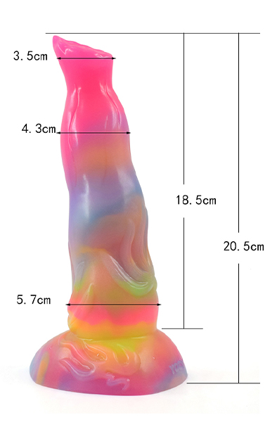 Lupkal Glow-in-The-Dark Dildo 20,5 cm - Dragon dildo 7