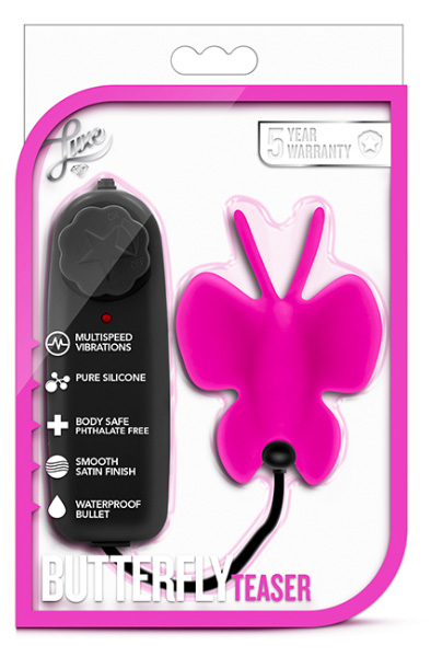 Luxe Butterfly Teaser Fuchsia - Tauriņu vibrators 2