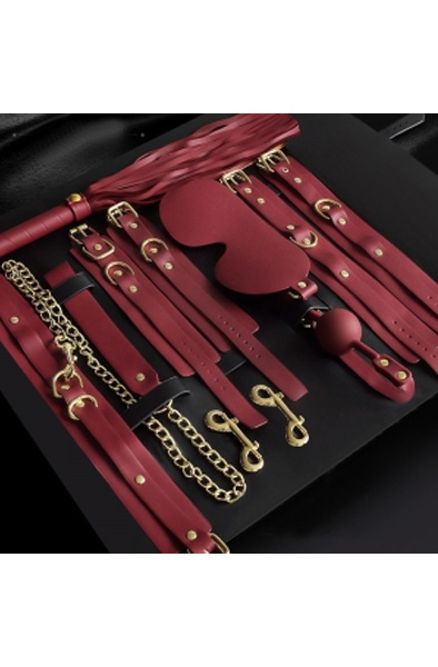 Luxury BDSM 11-pcs Kit Clarissa Red - Verdzības komplekts 3