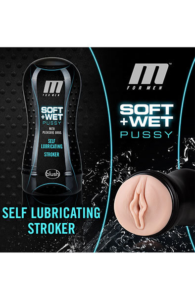 M For Men Soft & Wet Stroker Vanilla - Vagīnas masturbators 3