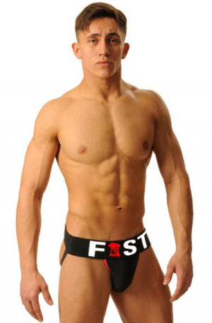 M&K Fist Logo Jock Black - Jockstrap 1