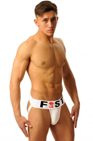 M&K Fist Logo Jock White - Jockstrap 1