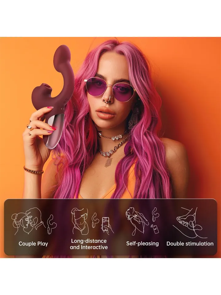 Magic Ponder Vibrator With Lick & G-Spot Function - Lietotnes kontrolēts vibrators 2 [full]