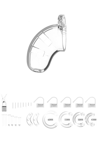 Mancage 13 Chastity Cock Cage Transparent - Šķīstības būris 2