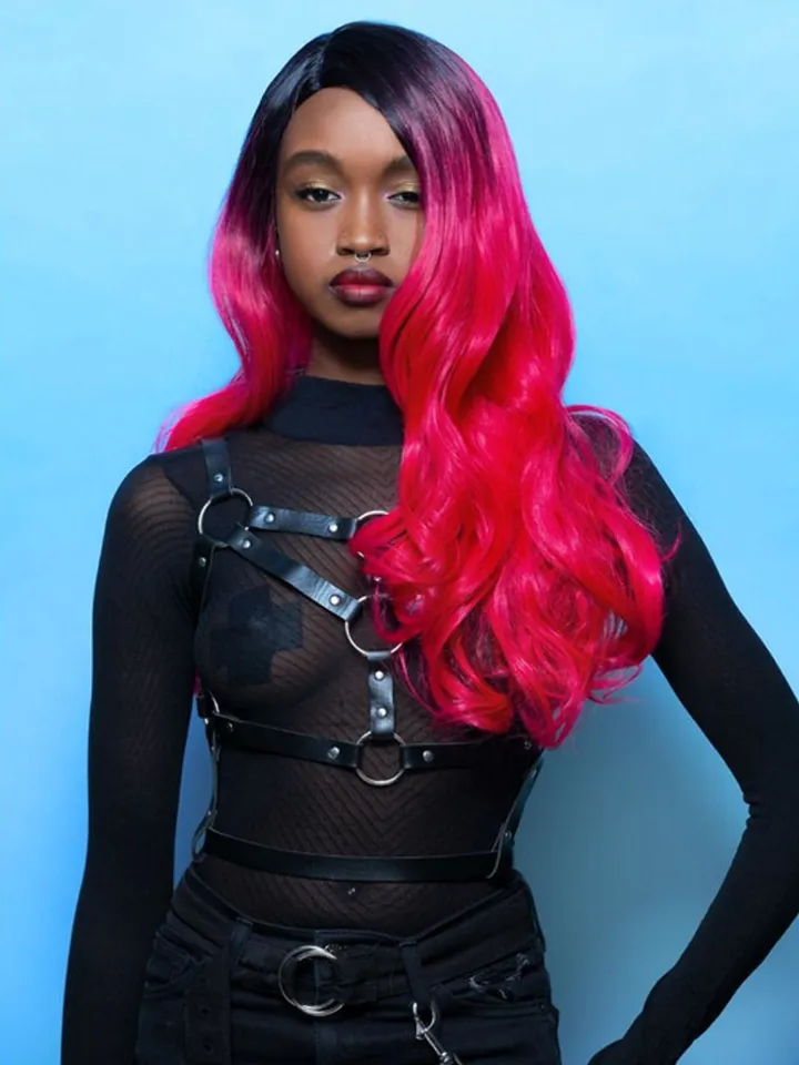 Manic Panic Red Curls Wig With Dark Roots - Parūka 1 [full]