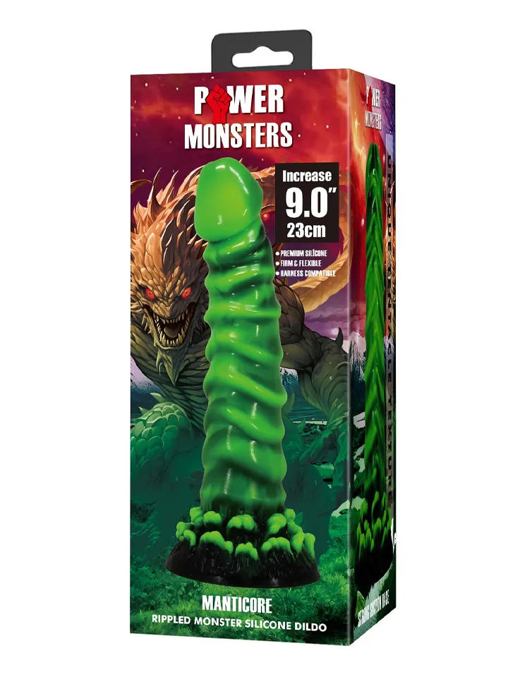 Manticore Rippled Monster Silicone Dildo 23 cm - Dragon dildo 4 [full]