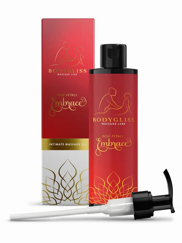 Massage Oil & Lubricant Rose Petals Embrace 150 ml - Masāžas eļļa 1 [full]