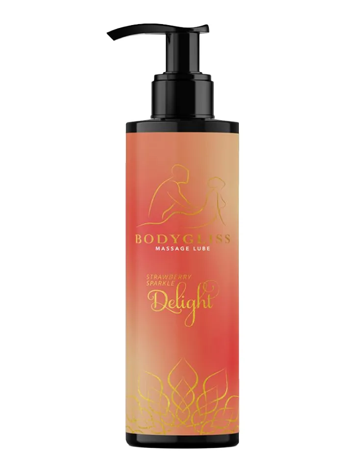 Massage Oil & Lubricant Strawberry Spark Delight 150 ml - Masāžas eļļa 2 [full]