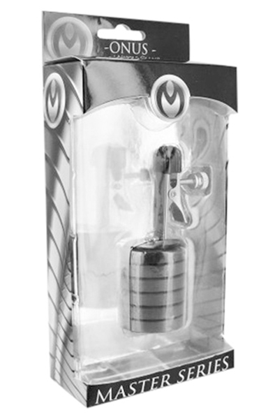 Master Series Onus Nipple Clip With Magnet Weights - Krūšu skava ar svaru 2