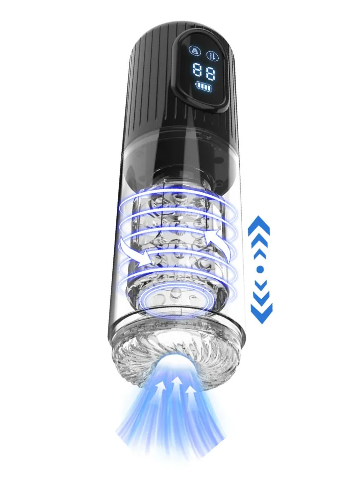 Masturbator With Suction, Rotating & Thrusting Motion - Automātiskais masturbators 1 [full]