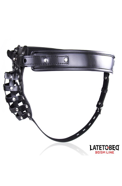 Mens Chastity Pants With Cage Adjustable - Šķīstības josta 3