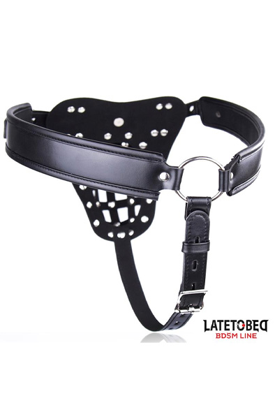 Mens Chastity Pants With Cage Adjustable - Šķīstības josta 5