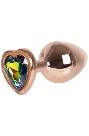 Metal Heart Plug Rose Gold Medium - Anālais spraudnis metāla 1