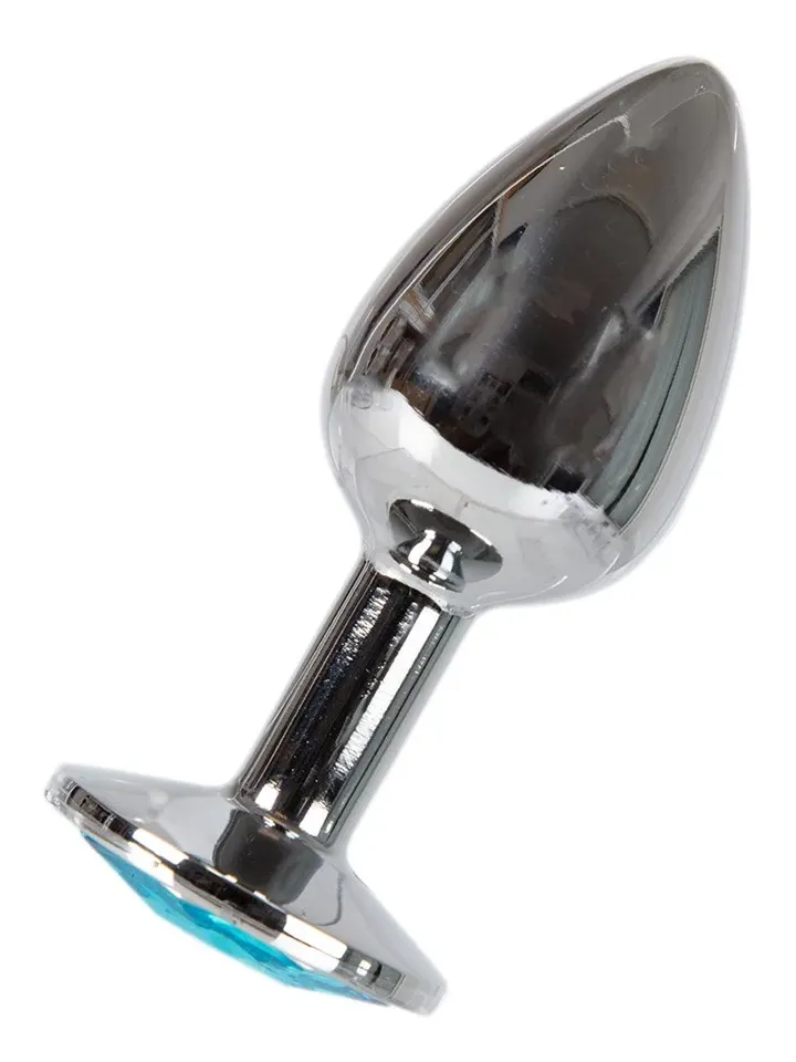 Metal Plug Silver/Blue Small - Anālais spraudnis metāla 2 [full]