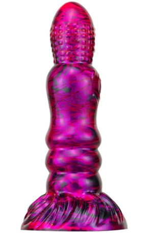 Metallic Fantasy Dildo Peern Purple/Black 19,5 cm - Dragon dildo 1