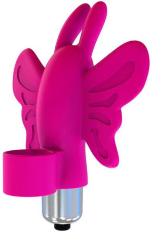 Monarch Pink Butterfly Bullet Silicone - Pirkstu vibrators 1
