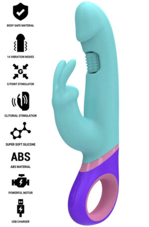 Monica Rabbit With Rotating G-spot Stimulator - Trušu vibrators 1