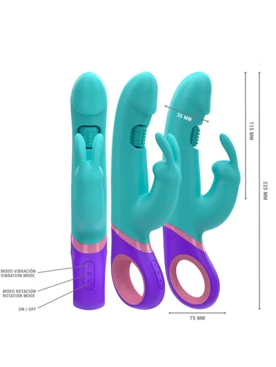 Monica Rabbit With Rotating G-spot Stimulator - Trušu vibrators 2