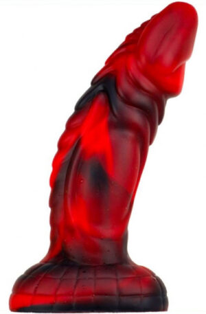 Monster Dildo Squax Black-Red 18 cm - Dragon dildo 1
